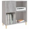 vidaXL Record Cabinet Grey Sonoma 84.5x38x89 cm Engineered Wood
