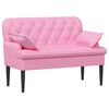vidaXL Loveseat with Button Tufted Pink 111 x 68 x 80 cm Fabric