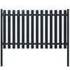 vidaXL Fence Panel Anthracite 178x75 cm Powder-coated Steel