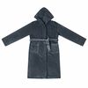 vidaXL Bathrobe Hoodie Navy Blue M Flannel