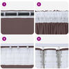vidaXL Velvet Curtains with Curtains 2 pcs Brown 175 x 140 cm Velvet