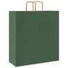 vidaXL Paper Bags 50 pcs with Handles Green 45x17x48 cm