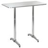 vidaXL Table Silver Aluminum and Plastic