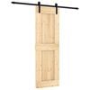 vidaXL Sliding Door 70 x 210 cm Solid Pine Wood (Untreated)