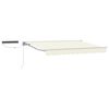 vidaXL Electric Retractable Awning Cream and White 3 x 2.5 m