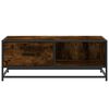 vidaXL Coffee Table Smoked Oak 90x57x35 cm Engineered Wood and Metal