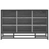 vidaXL Shoe Bench Grey Sonoma 84x40x53.5 cm Engineered Wood and Metal