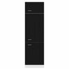 vidaXL Hanging Cabinet Lyon Black Oak 60 x 31 x 207 cm Engineered Wood