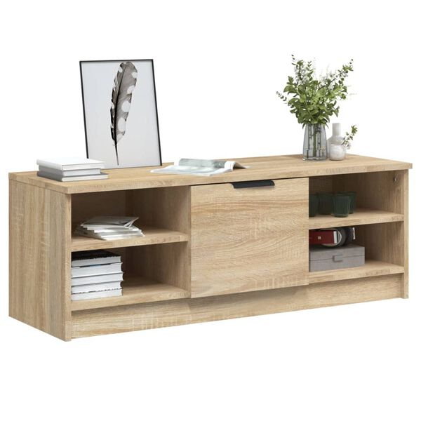 vidaXL TV Cabinet Sonoma Oak 102x35.5x36.5 cm Engineered Wood