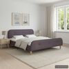 vidaXL Bed Frame without Mattress Taupe Fabric 135x190 cm Double
