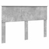 vidaXL Bed Frame Concrete Grey 140 x 200 cm Engineered Wood