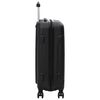 vidaXL Suitcase Set 3 pcs Black 50 x 31 x 78 cm ABS Plastic and Steel