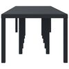 vidaXL Garden Dining Table Anthracite 350 x 100 x 73 cm Poly Rattan