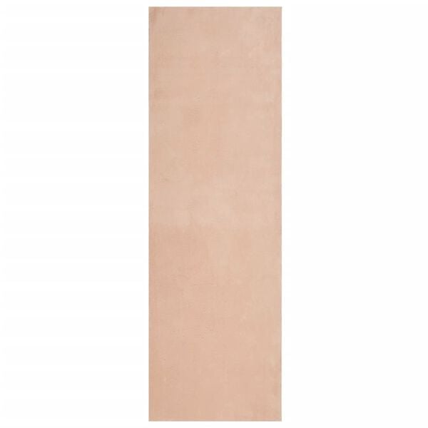 vidaXL Rug HUARTE Short Pile Soft and Washable Blush 80x250 cm