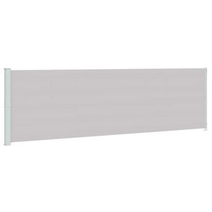 vidaXL Side Awning | Grey | Polyester with PU coating, Powder-Coated Steel