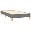 vidaXL Box Spring Bed Frame Dark Grey Single Fabric (UK/IE/FI/NO only)