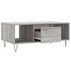 vidaXL Coffee Table Grey Sonoma 90x50x36.5 cm Engineered Wood