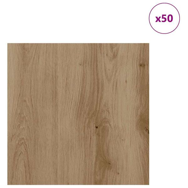 vidaXL Decor Panels 50 pcs Artisan Oak 30 x 30 x 0.27 cm