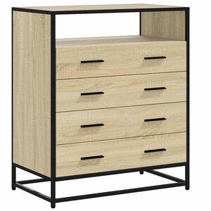 vidaXL Drawer Cabinet Sonoma Oak 70x41x83.5 cm Engineered Wood