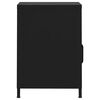 vidaXL Nightstand Black 35x35x51 cm Steel
