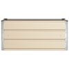 vidaXL Planter Ivory 100 x 50 x 45 cm Galvanised Steel