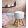 KidsDepot Stool Iggy 29 cm Cotton and Wood White