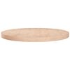 vidaXL Round Table Top &Oslash;80x4 cm Untreated Solid Wood Oak