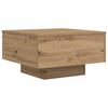 vidaXL Coffee Table Artisan Oak 55 x 55 x31 cm Engineered Wood