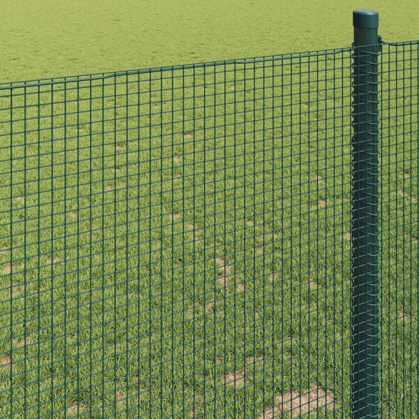 vidaXL Welded Wire Fence Green 0.8 x 25 m