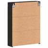vidaXL Bathroom Mirror Cabinet with Door TULUM Black 60 x 16.5 x 78 cm
