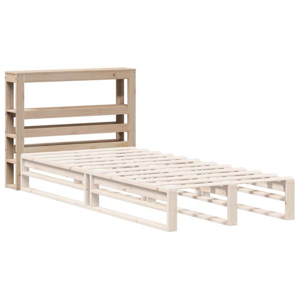 vidaXL Headboard with Shelves 100 cm Solid Wood Pine