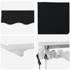 vidaXL Electric Retractable Awning Black 3 x 2.5 m
