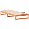 vidaXL Bed Frame Brown 90 x 220 cm Solid Pine Wood