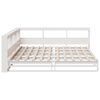 vidaXL Bookcase Bed without Mattress White 180x200cm Solid Wood Pine