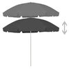 vidaXL Beach Parasol Anthracite 300 cm