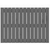 vidaXL Wall Headboard Grey 82.5x3x60 cm Solid Wood Pine