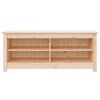 vidaXL Shoe Bench 110x38x45.5 cm Solid Wood Pine