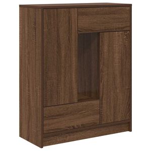 vidaXL Sideboard with Drawers and Doors Brown Oak 73x31x90 cm