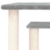 vidaXL Cat Scratching Posts with Platforms Light Grey 50 cm