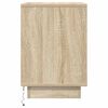 vidaXL Bedside Cabinets with LED Lights&nbsp;2 pcs Sonoma Oak 38x34x50 cm