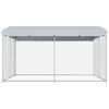 vidaXL Outdoor Dog Kennel with Roof 382x382x225 cm