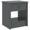vidaXL Bedside Cabinet Dark Grey 35x30x40 cm Solid Pinewood