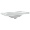 vidaXL Bathroom Sink White 91.5x48x23 cm Rectangular Ceramic