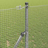 vidaXL Fence Post Silver 25 x 1.2 m (16 x 16 mm mesh) Steel