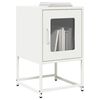 vidaXL Bedside Cabinet White 36x39x60.5 cm Cold-rolled Steel