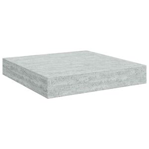 vidaXL Floating Wall Shelf Concrete Grey 23x23.5x3.8 cm MDF