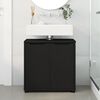 vidaXL Bathroom Basin Cabinet Black 60 x 30 x 60 cm Engineered Wood
