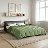 vidaXL Summer Duvet Quilted Green 240 x 260 cm Microfiber