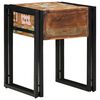 vidaXL End Table with Drawer 40 x 40 x 50 cm Solid Reclaim Wood