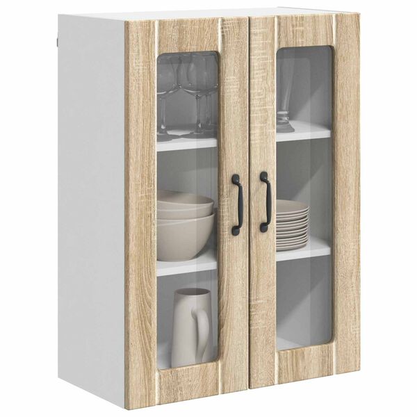 vidaXL Kitchen Cabinet Sonoma Oak 60 x 31 x 80 cm Engineered Wood
